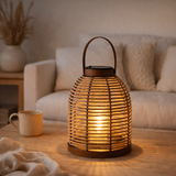 LED SOLAIRE LED KORBINIAN pour le jardin et la terrasse, lampe décorative en métal avec tension de jute dans la nature, LED fermement construit - LEDS, lampe solaire pour l'extérieur 29 x 21 cm en situation