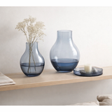 Vase en verre XL de forme bulbe, hauteur 36cm, ENVIE 36SI, verre épaisseur 9mm en situation