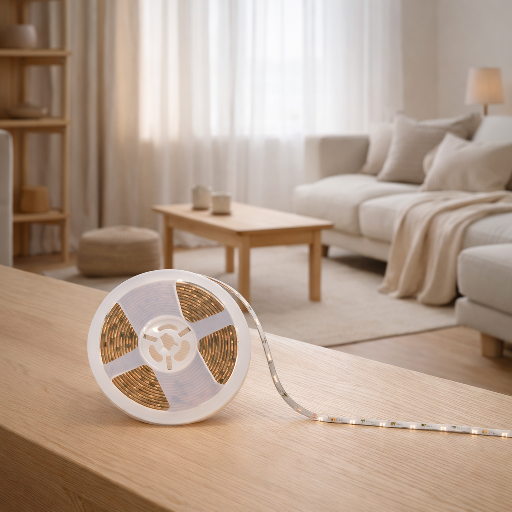 Stripe de LED intérieure numérique 5 m, en plastique, coloré et intégré à LED en situation