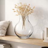 Vase en verre XL forme ampoule, hauteur 36cm, ENVIE 36TR, verre épaisseur 9mm en situation