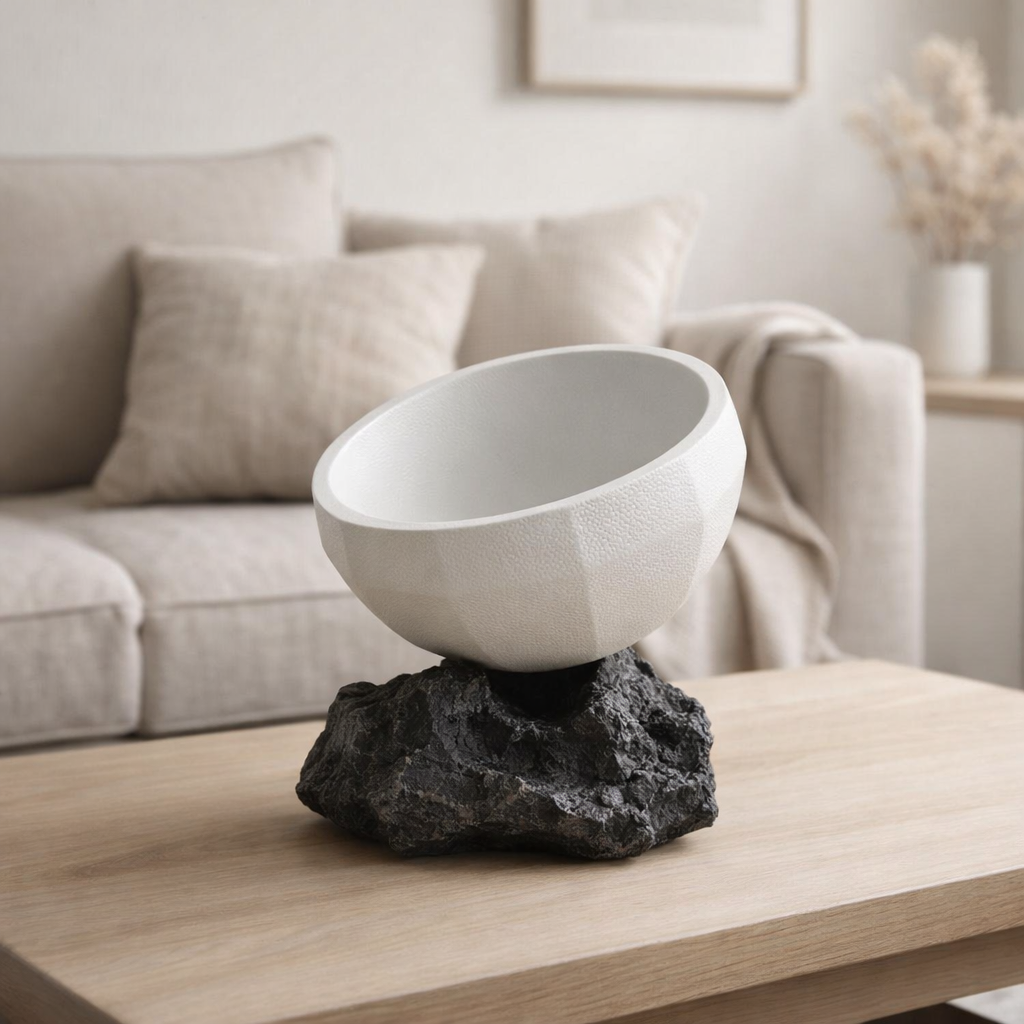 Bol de style asiatique moderne, design et finition haut de gamme, KUNYU30WH en situation