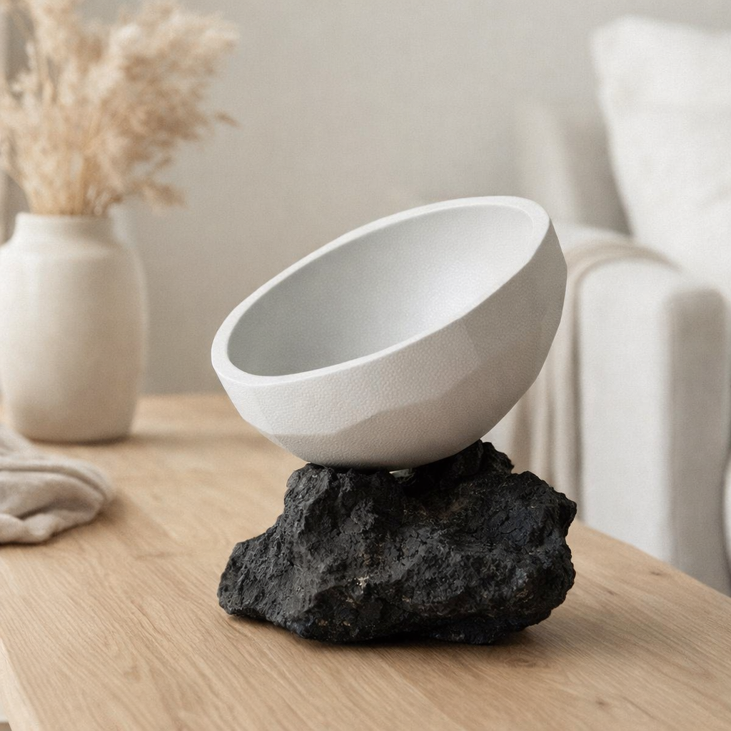 Bol de style asiatique moderne, design et finition haut de gamme, KUNYU30WH en situation