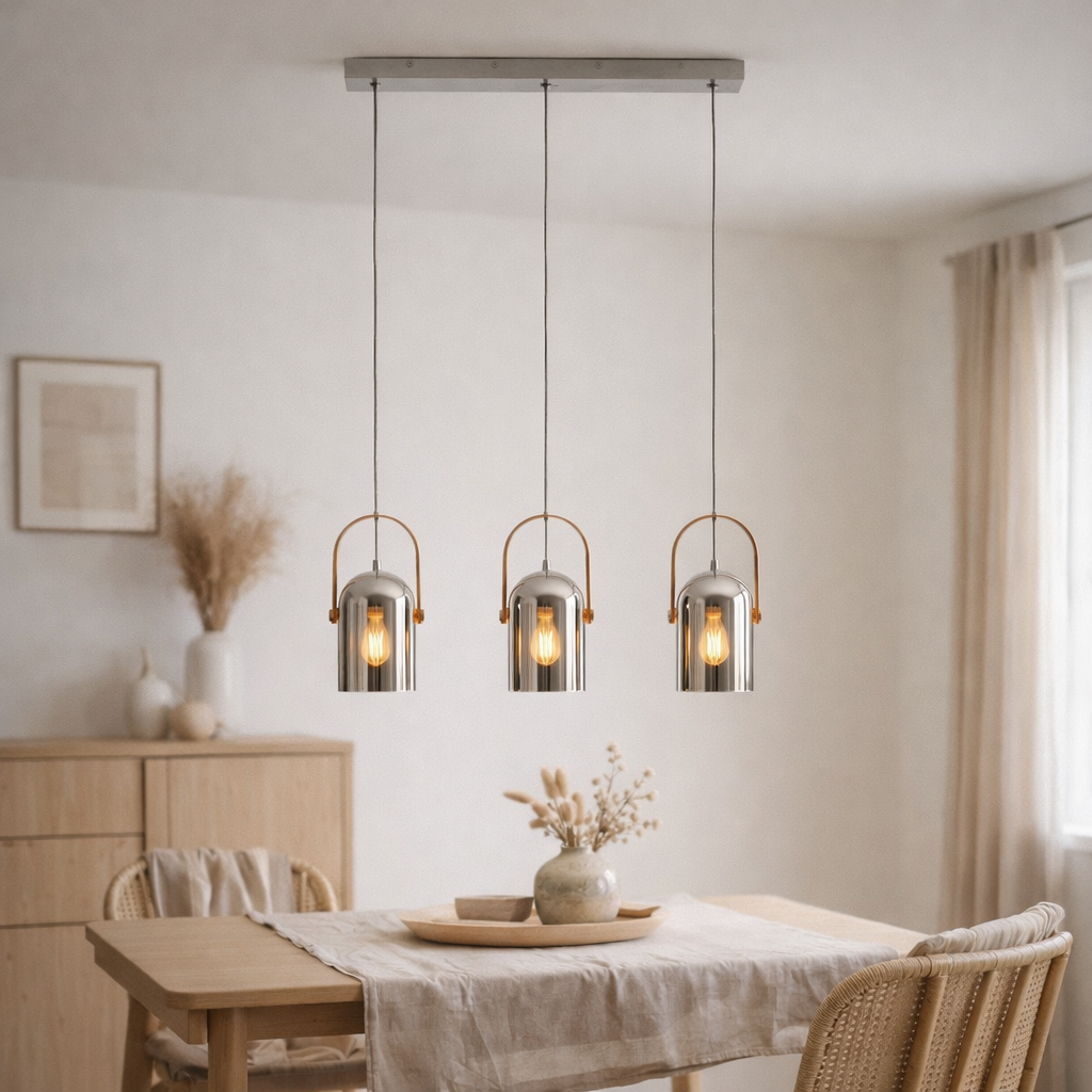 3e pendule verre l: 58 cm en situation