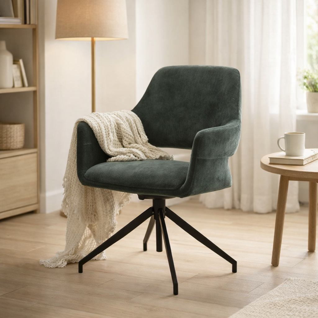 Katy Failchair M4 - Fabric Aurora Velours Hunter - Tourne en situation