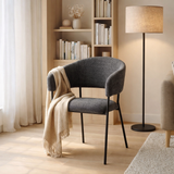 Tissu de fauteuil liam parfait anthracite harmonie en situation