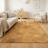 Eco Rug - Jelly Gold - Tapis marron et or en situation