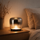 Lampe de table à LED Smoky D: 18cm en situation