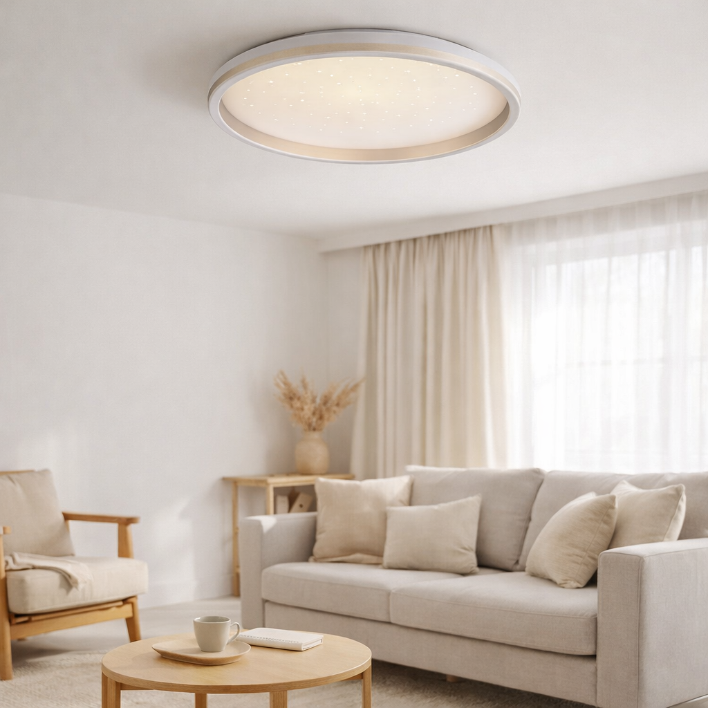 Plafond LED météore en situation