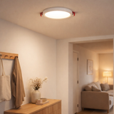 LED Plafond LAMPLE Point Ø 19,5 cm, LED fermement intégré avec 18 watts, lumière blanche neutre en situation