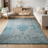 Tapis Eco - Gris Turquoise - Tapis gris en situation