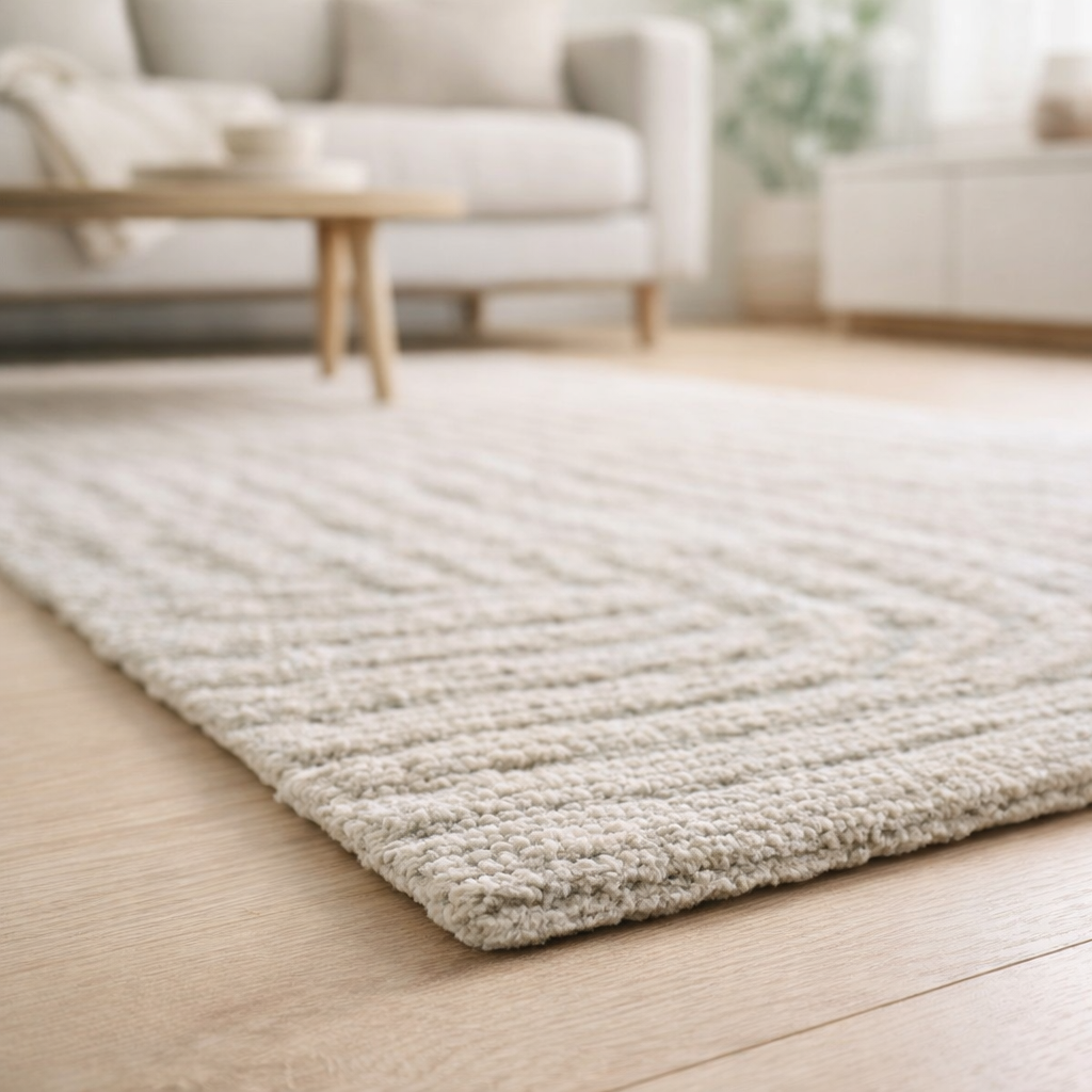 Tapis Eco - Shell Beige - Tapis marron et beige en situation