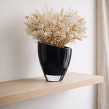 vase en verre moderne élégant bleu foncé, BULED25IB, verre de luxe 9mm en situation