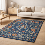 Tapis Eco - Nordique - Tapis bleu en situation