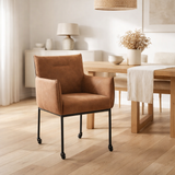 Chaise de bulliers - Bull Microleder Camel% 2309, Skate Wielen en situation