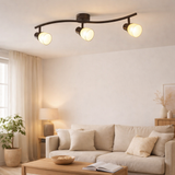 3 spots LED mur et plafond Mestre en situation