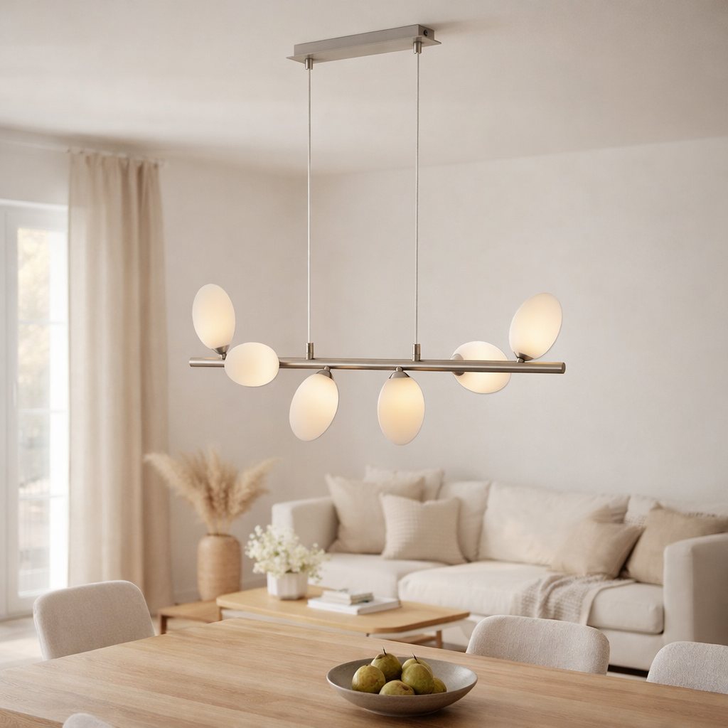 Suspension LED Eleganza 6flg. l: 80cm en situation