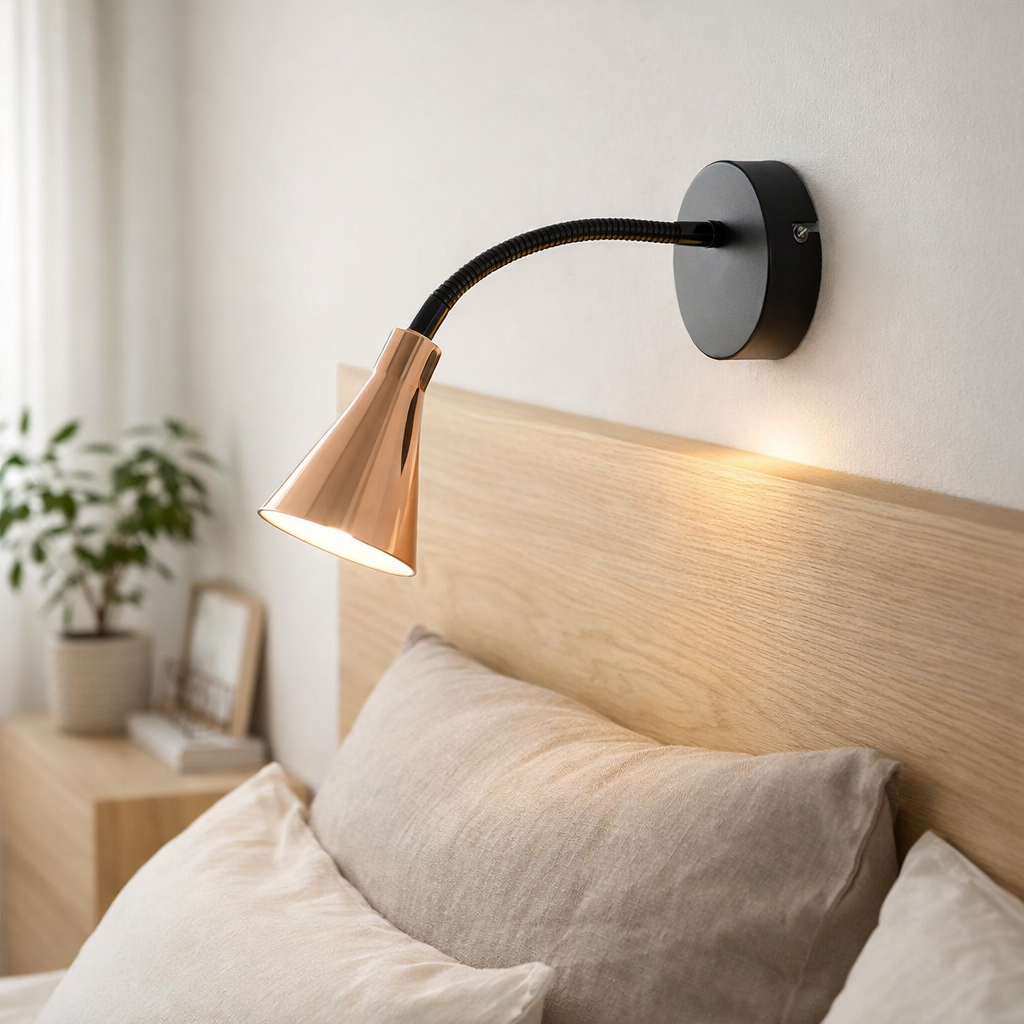 Applique murale LED Cuivre en situation