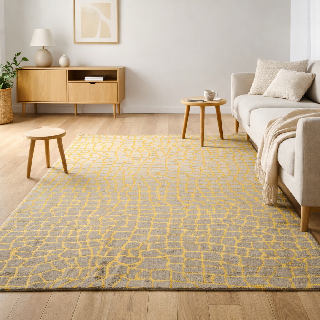 Tapis Eco - Scarabée Jaune - Tapis Jaune en situation