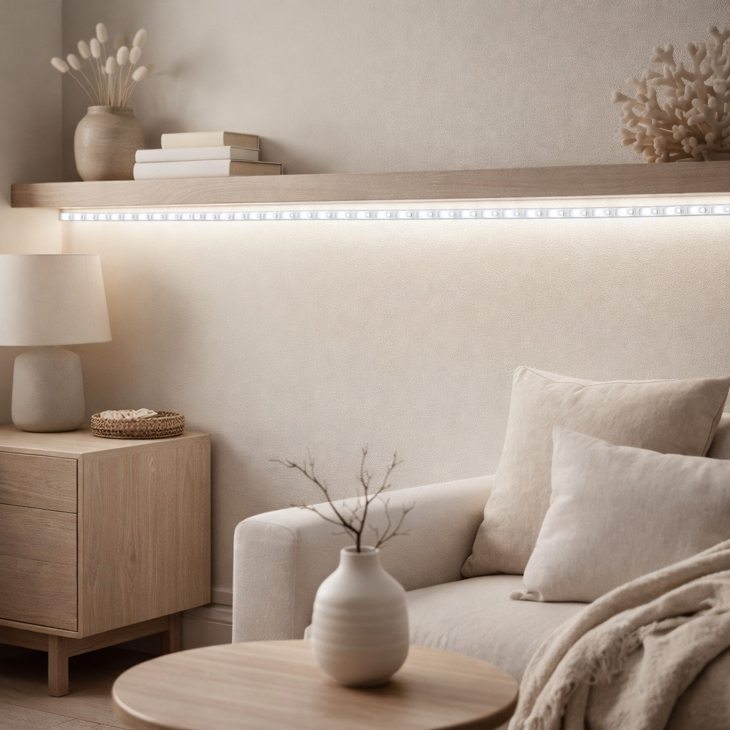 LED Stripe L: 5m Kaltweis en situation
