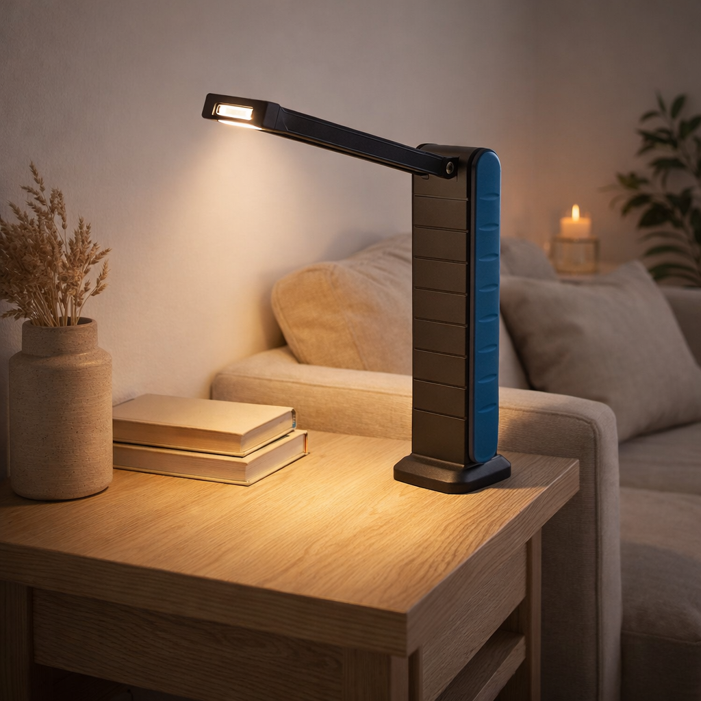 Lampe à piles pliable LUCIO en situation