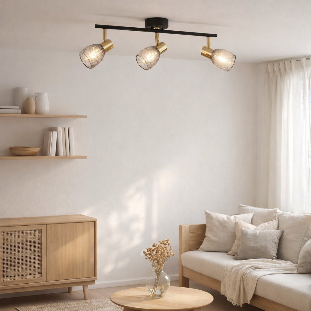 3 mur / plafond Lindita hors de l'illuminant en situation