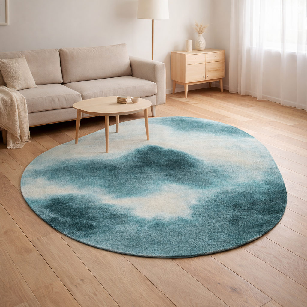 Tapis Eco - Tempêtes - Tapis bleu en situation
