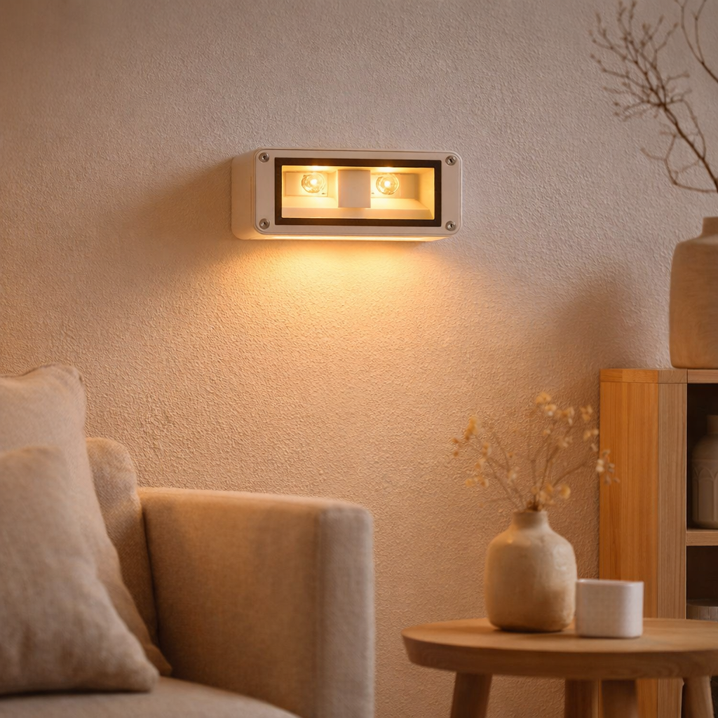 Lampe murale extérieure LED Alvena en situation