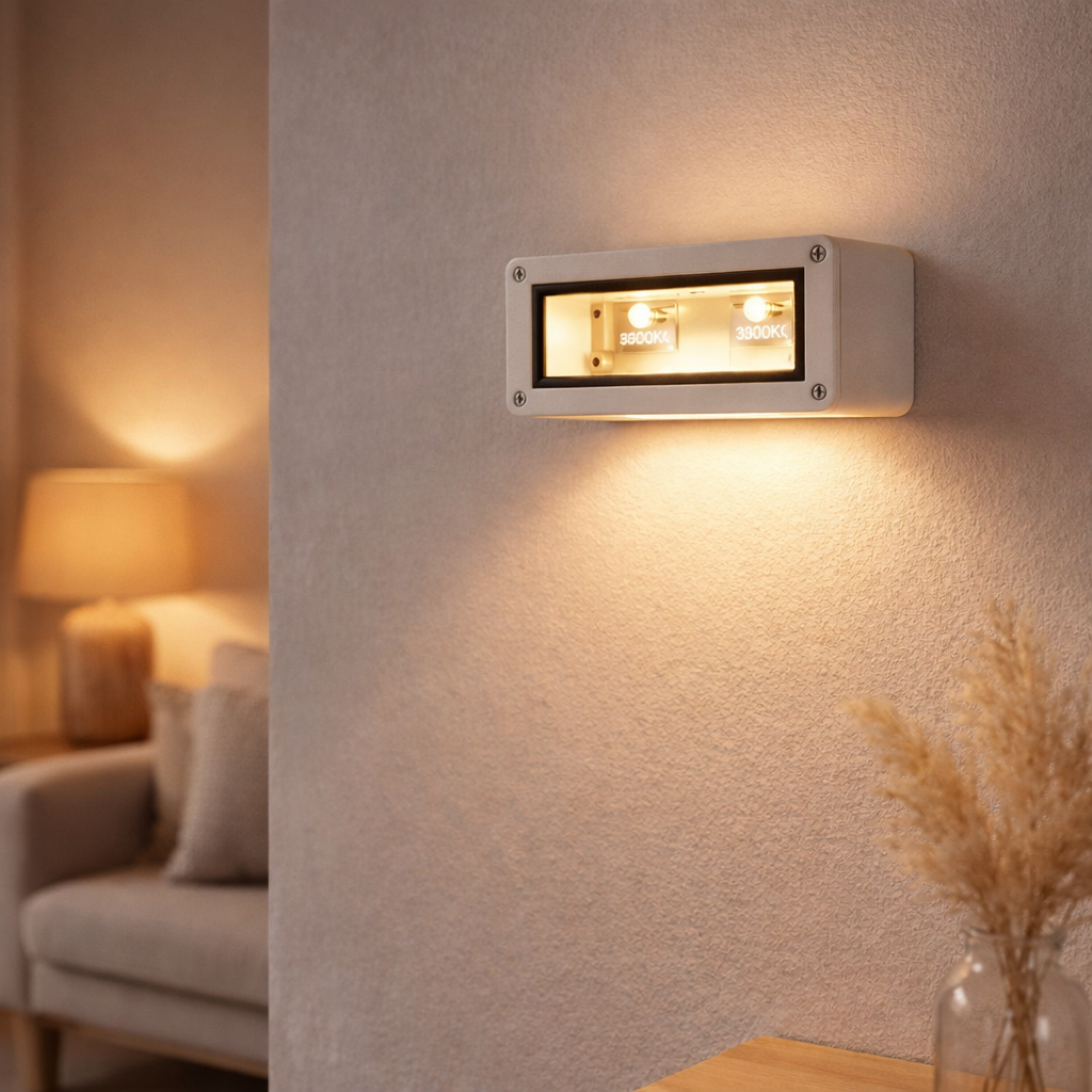 Lampe murale extérieure LED Alvena en situation
