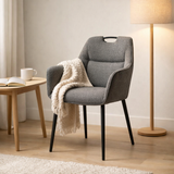Adele Armchair Fabric Retro Bliss% 2393 anthracite en situation