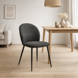 Tissu de chaise cuba aragon anthracite en situation