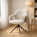 Fauteuil Move Tissu Sahara Mushroom - Fonction Relax - structure marron anodique en situation