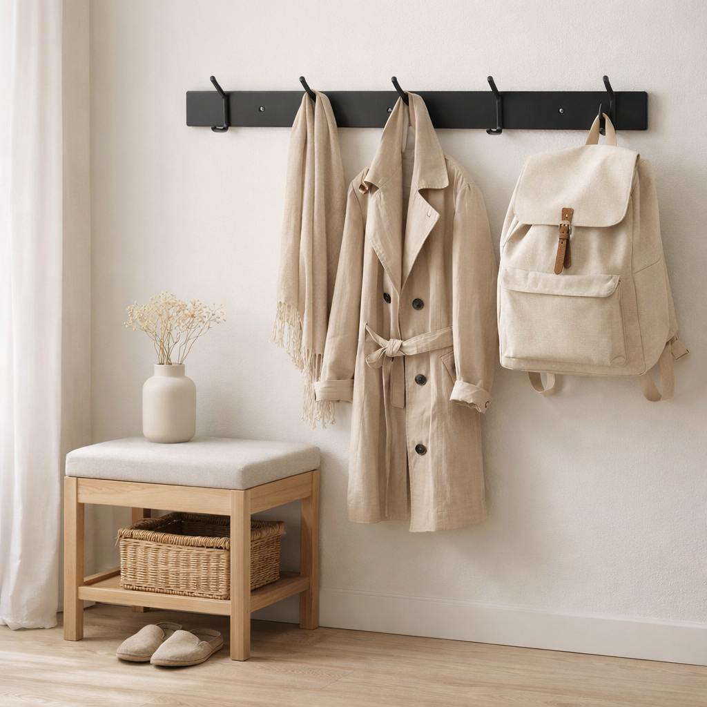 Gorillz Mystiek Five - Industrial - Porte-manteau mural - Porte-manteau mural - Noir en situation