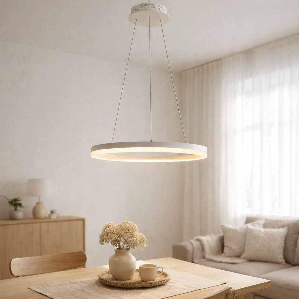 LET PRENDANT LED Saturne en situation