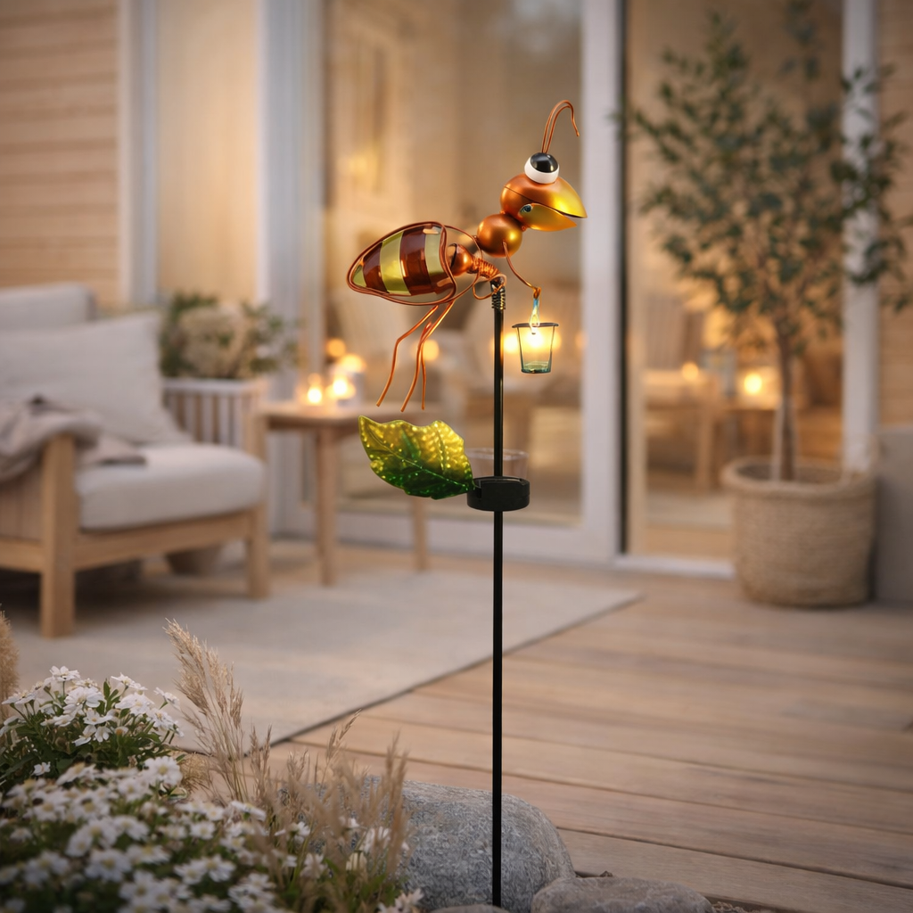 Piquet solaire LED AMEISE en situation