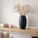 Vase en nano-ciment moderne, design innovant. RUD30BK en situation