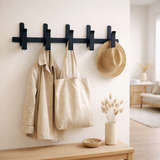 Gorillz Origami - Porte-Manteau Mural - 10 Crochets Double - Porte-Manteau - Bleu en situation