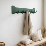 Gorillz Triangle Five - Porte-manteau mural - Industriel - Porte-manteau - 5 crochets - Vert en situation