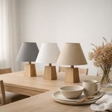 Abat-jour pour les lumières de table causia en situation