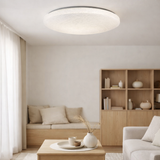 Plafonnier LED Polaris d: 48cm effet cristal en situation