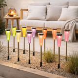 10er Set LED Solar-erdspieß Multi en situation