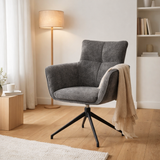 Tissu de fauteuil Evan Perfect Harmony Anthracite en situation