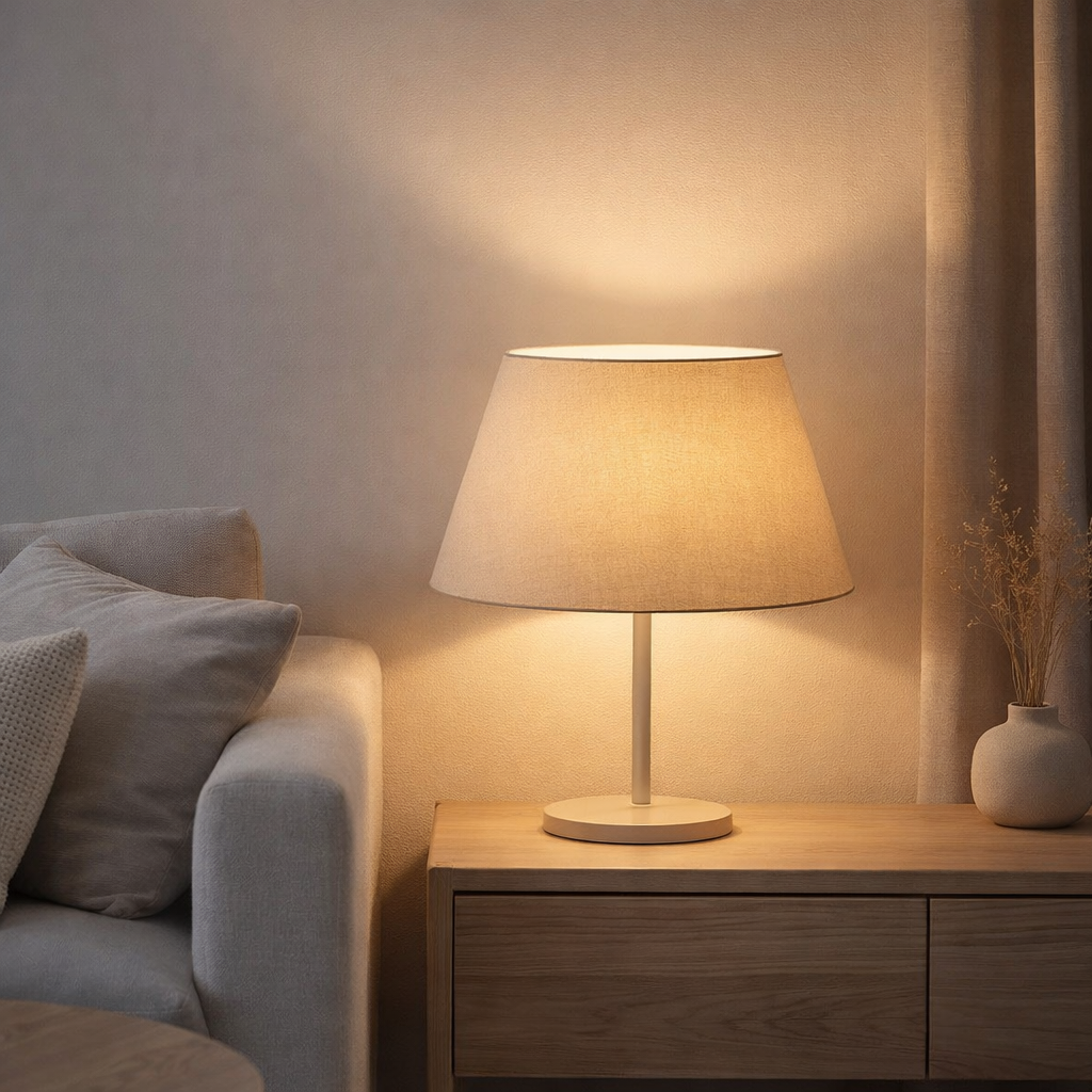 Abat-jour pour lampes de table h:33cm en situation