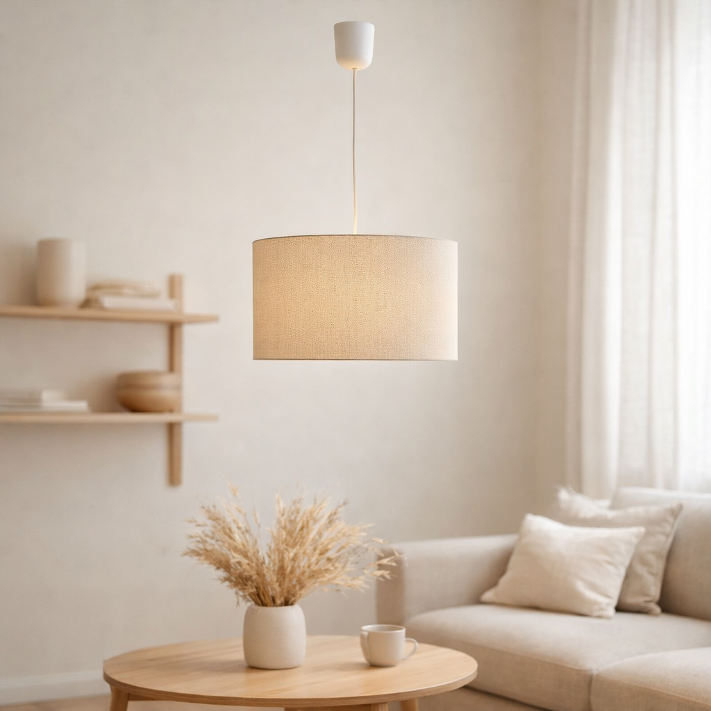 Pendentif Tom D: 30cm beige en situation