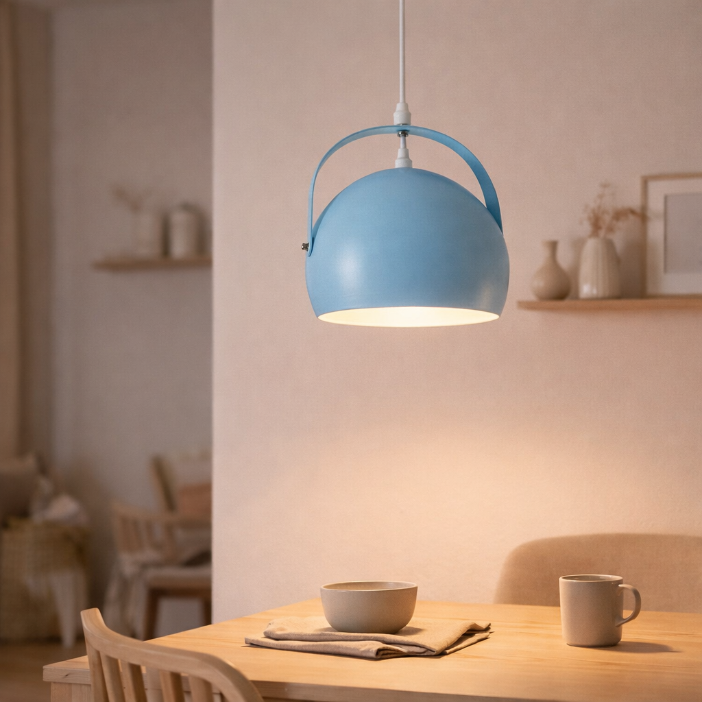 Lampe pendentielle Colorado bleu Ø Env. en situation
