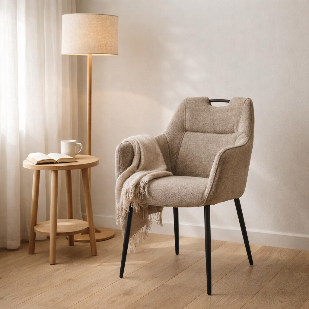Adele Armchair Dust Retro Bliss% 2318 Taupe en situation