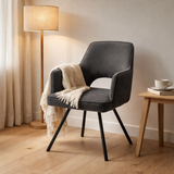 Anthracite aragon de fauteuil Jody Anthracite en situation