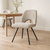 Jody chair tissu aragon beige en situation