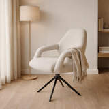 Déplacer les champignons sahara tissu de fauteuil - Fonction de détente - Cadre noir en situation
