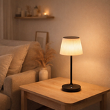 LED Emmi pour l'extérieur et à l'intérieur, lampe de table en métal et en plastique, avec des LED fermement construites, lampe à table à LED pour le balcon, la terrasse, le jardin, le salon, le jardin d'hiver, environ. en situation