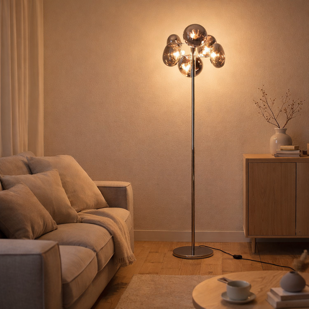 Lampadaire ORION fumé en situation